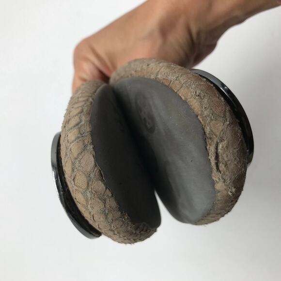 Tory Burch Women's Tan Snakeskin Reva Ballet Flat 6.5 - Picture 5 of 8